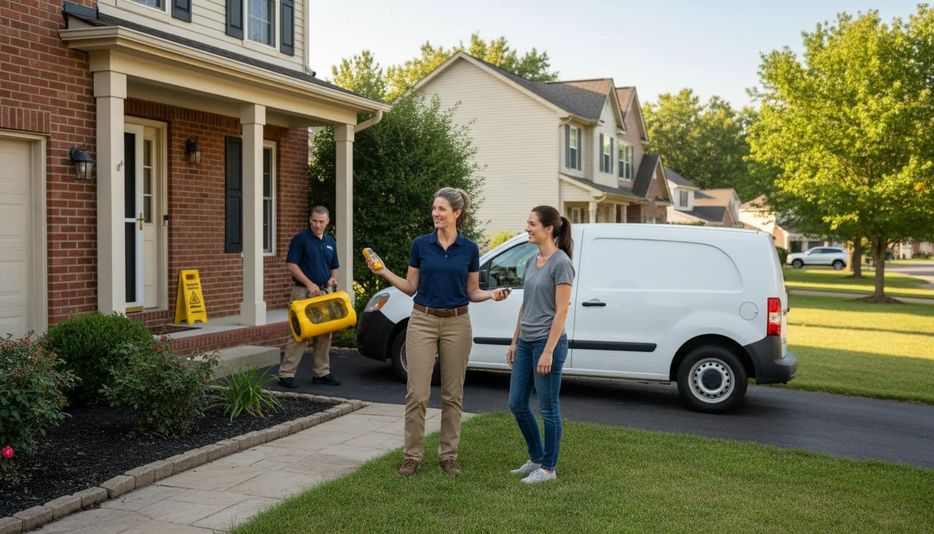 Residential water damage restoration in Egnar, CO